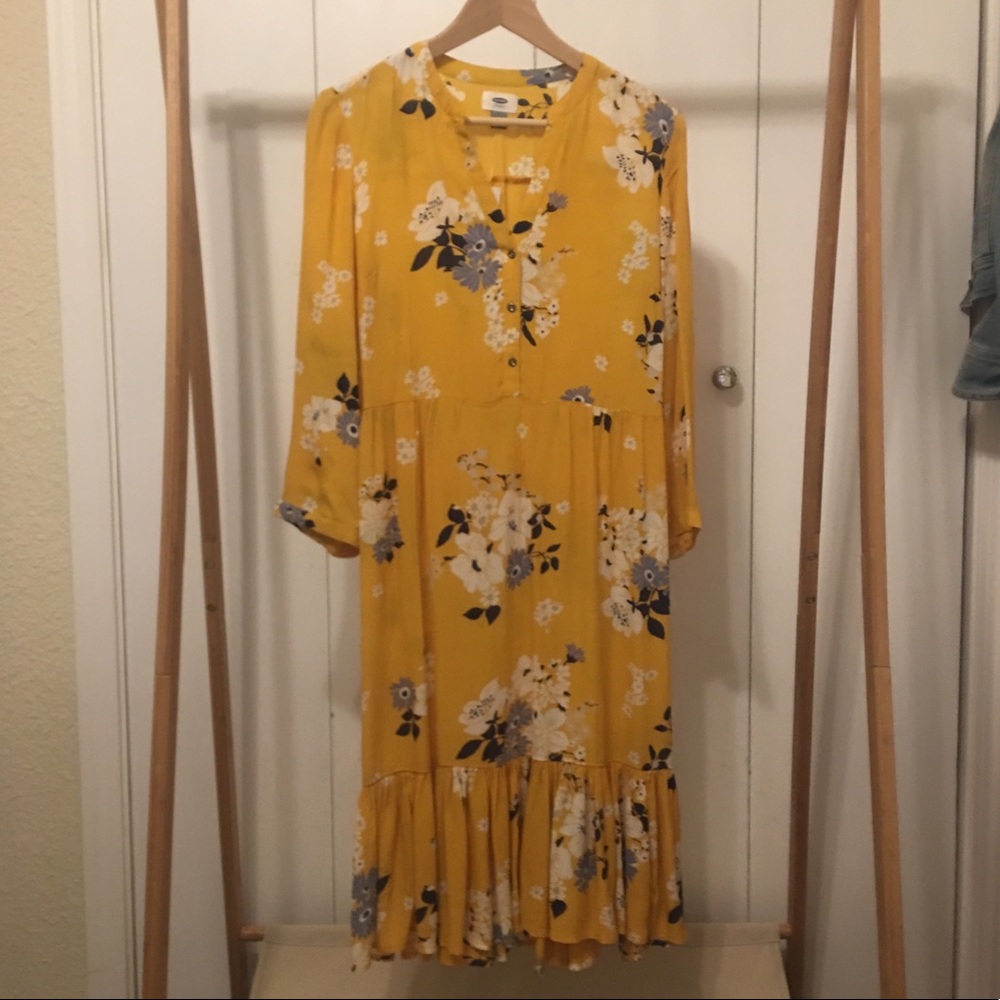 Yellow Floral Dress